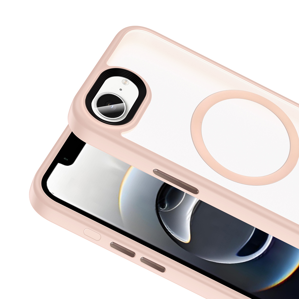 Apple iPhone 16E Uyumlu Kılıf Mat Arka Yüzey Wireless Şarj Özellikli Zore Flet Magsafe Kapak - 4