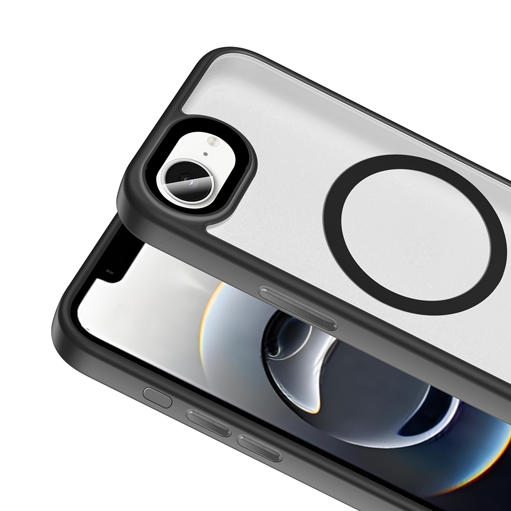 Apple iPhone 16E Uyumlu Kılıf Mat Arka Yüzey Wireless Şarj Özellikli Zore Flet Magsafe Kapak - 6