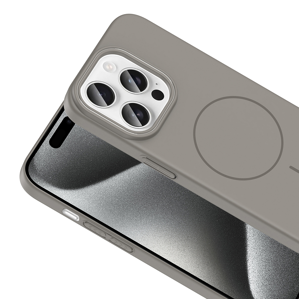 Apple iPhone 15 Pro Uyumlu Kılıf Magsafe Şarj Özellikli Zore Ruby Silikon Kapak - 5