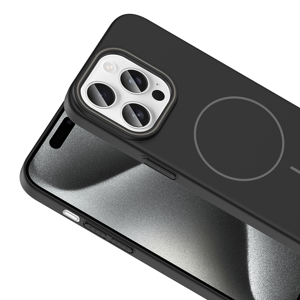 Apple iPhone 15 Pro Uyumlu Kılıf Magsafe Şarj Özellikli Zore Ruby Silikon Kapak - 6