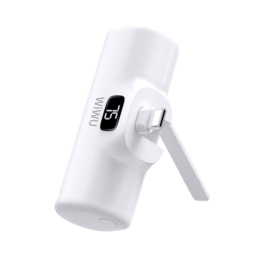 Wiwu Wi-P017 Capsule Serisi 2in1 Mini Taşınabilir Standlı Type-C Powerbank 5000mAh - 3