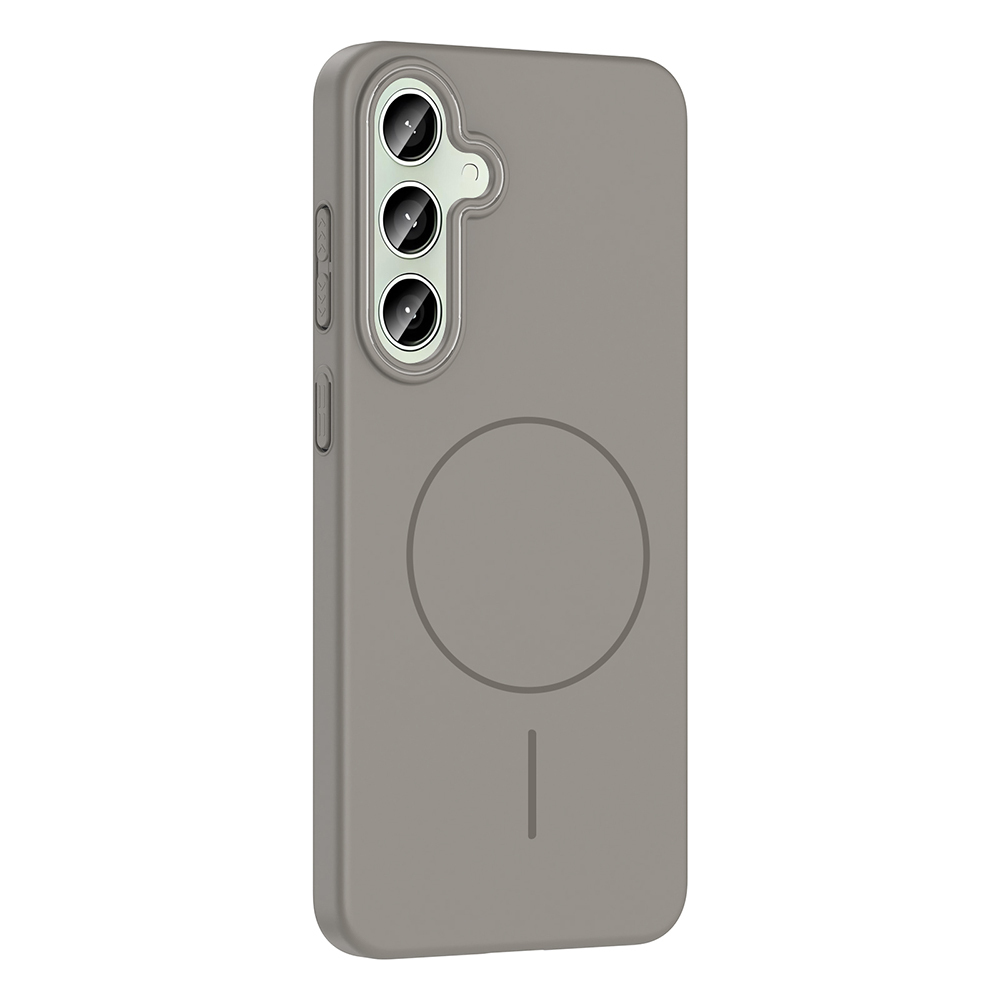 Samsung Galaxy S24 FE Uyumlu Kılıf Magsafe Şarj Özellikli Zore Ruby Silikon Kapak - 2