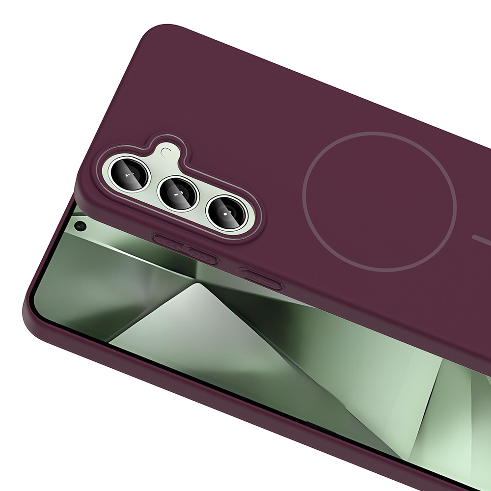 Samsung Galaxy S24 FE Uyumlu Kılıf Magsafe Şarj Özellikli Zore Ruby Silikon Kapak - 10