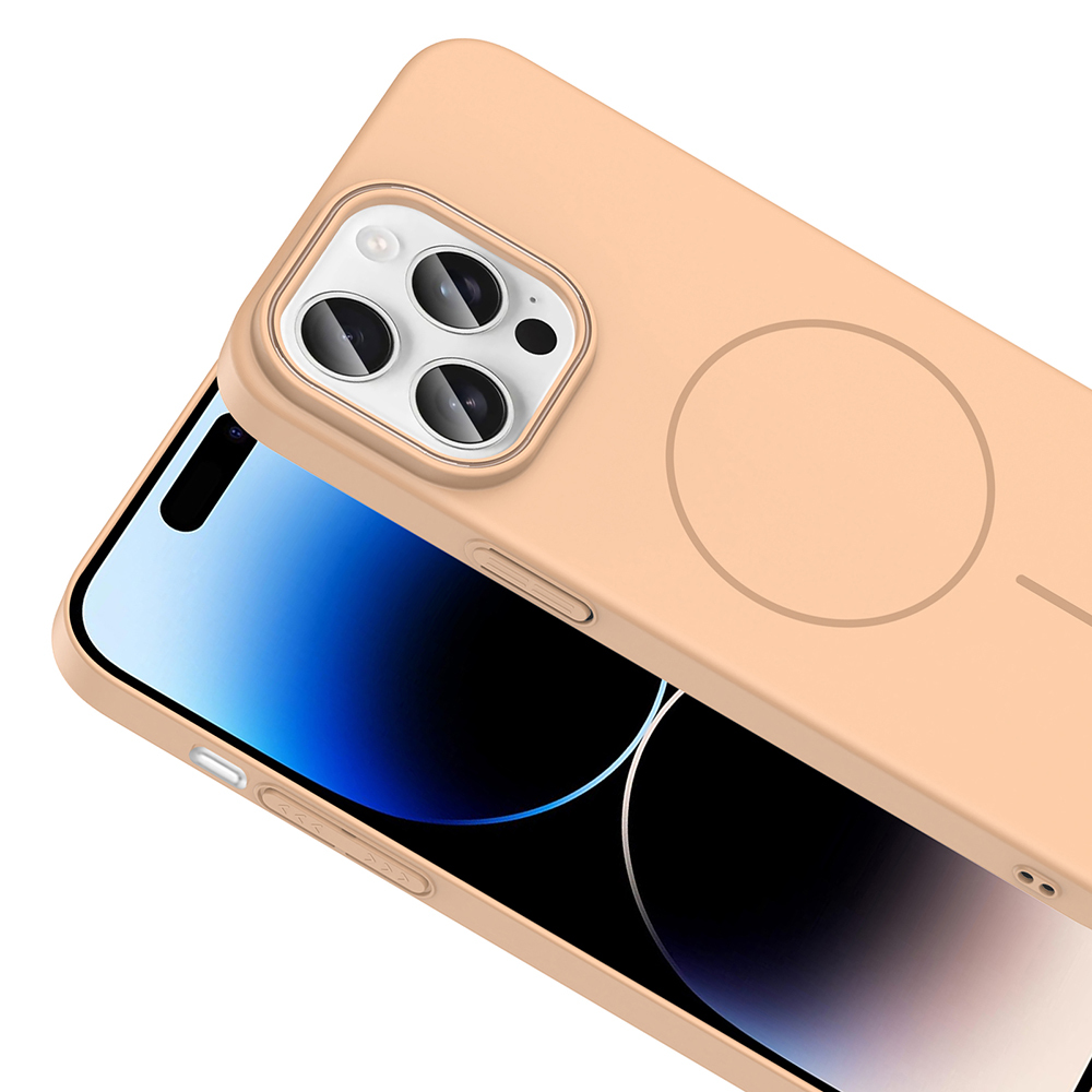 Apple iPhone 14 Pro Max Uyumlu Kılıf Magsafe Şarj Özellikli Zore Ruby Silikon Kapak - 5