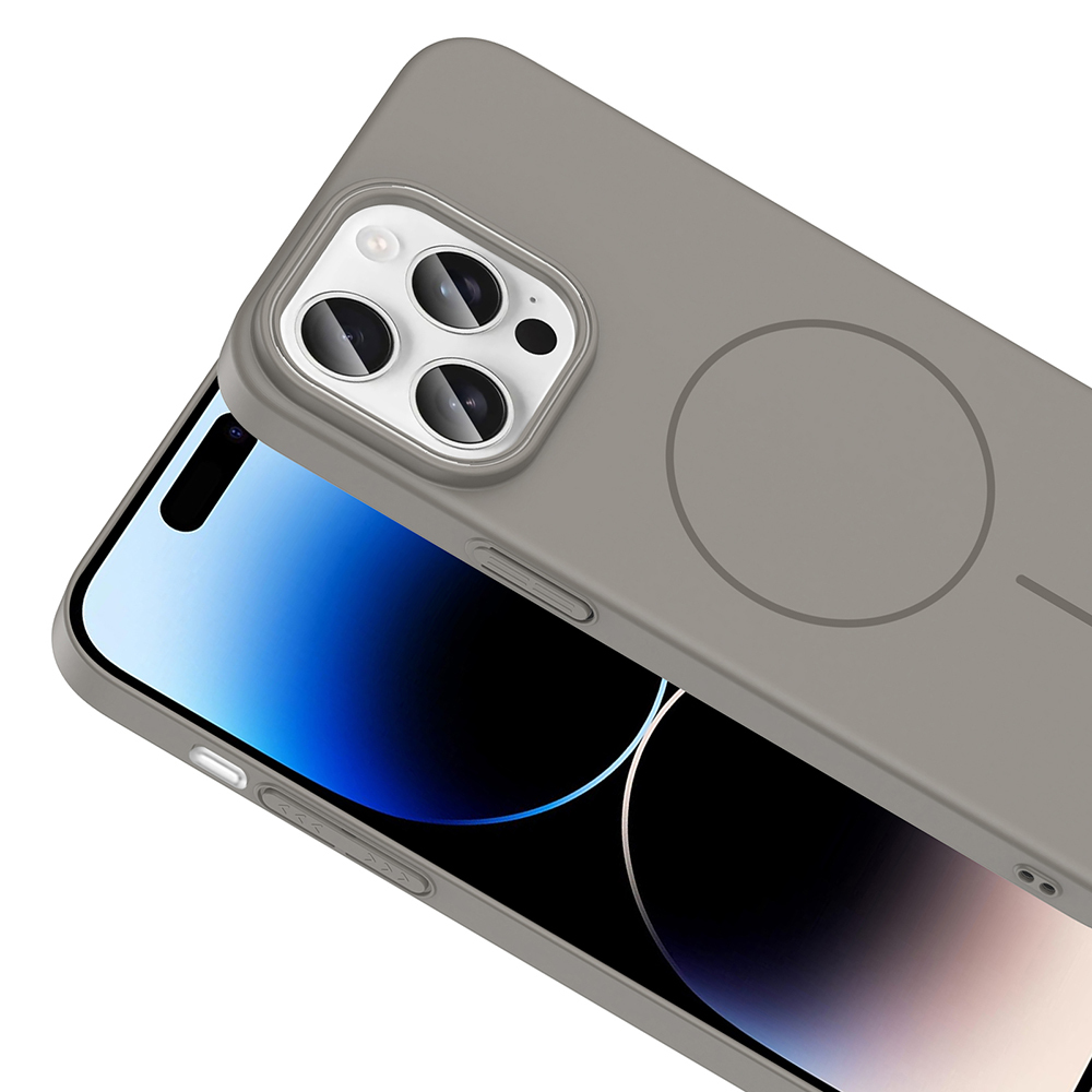 Apple iPhone 14 Pro Max Uyumlu Kılıf Magsafe Şarj Özellikli Zore Ruby Silikon Kapak - 6