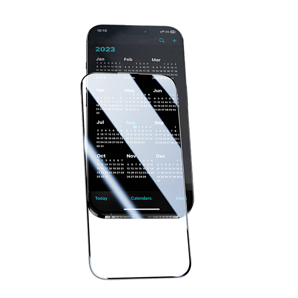 Apple iPhone 15 Pro Max Uyumlu Hidrofobik Ve Oleofobik Özellikli Benks Privacy Air Shield Ekran Koruyucu 10'lu Paket - 2