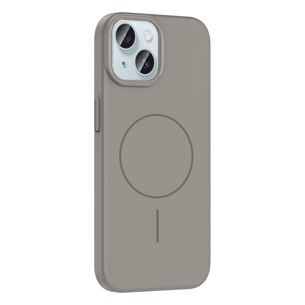 Apple iPhone 15 Uyumlu Kılıf Magsafe Şarj Özellikli Zore Ruby Silikon Kapak - 1