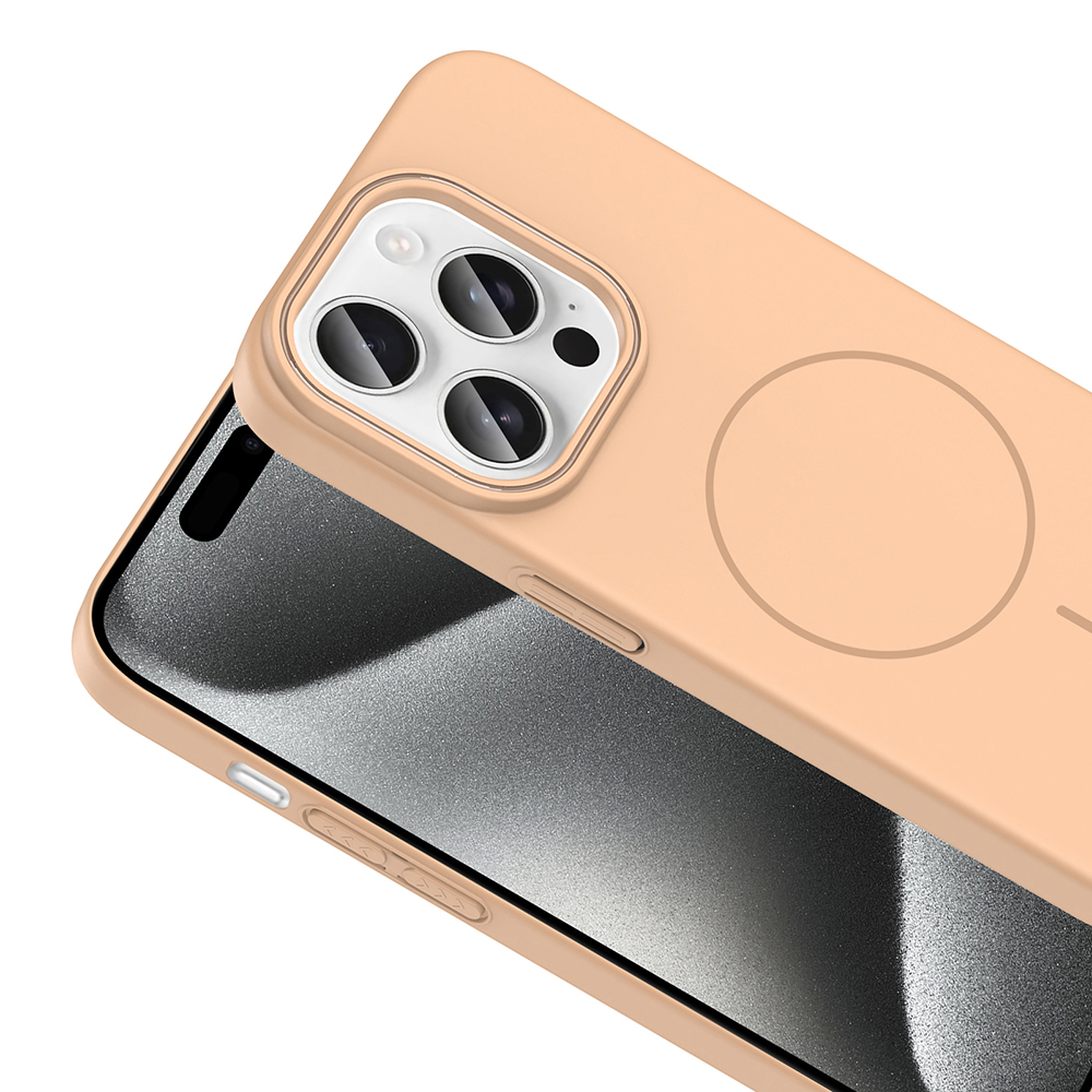 Apple iPhone 15 Pro Max Uyumlu Kılıf Magsafe Şarj Özellikli Zore Ruby Silikon Kapak - 5