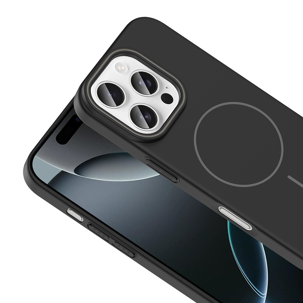 Apple iPhone 16 Pro Uyumlu Kılıf Magsafe Şarj Özellikli Zore Ruby Silikon Kapak - 4