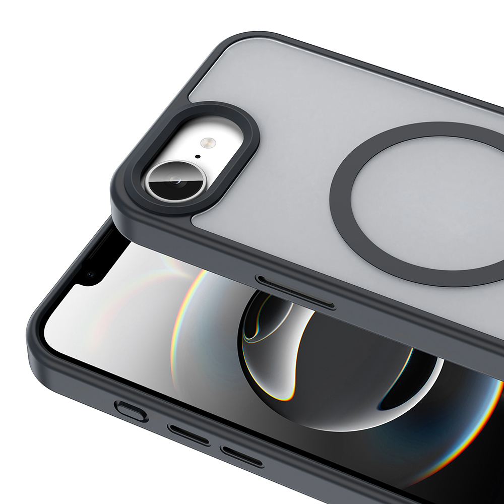 Apple iPhone 16E Uyumlu Kılıf Magsafe Şarj Özellikli Mat Arka Yüzey Zore Sio Kapak - 1