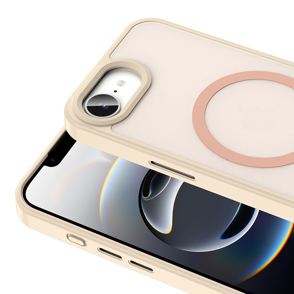 Apple iPhone 16E Uyumlu Kılıf Magsafe Şarj Özellikli Mat Arka Yüzey Zore Sio Kapak - 4