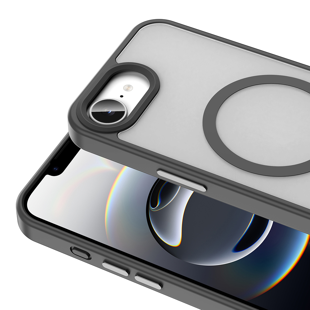 Apple iPhone 16E Uyumlu Kılıf M-safe Şarj Özellikli Mat Arka Yüzey Zore Sio Kapak - 12