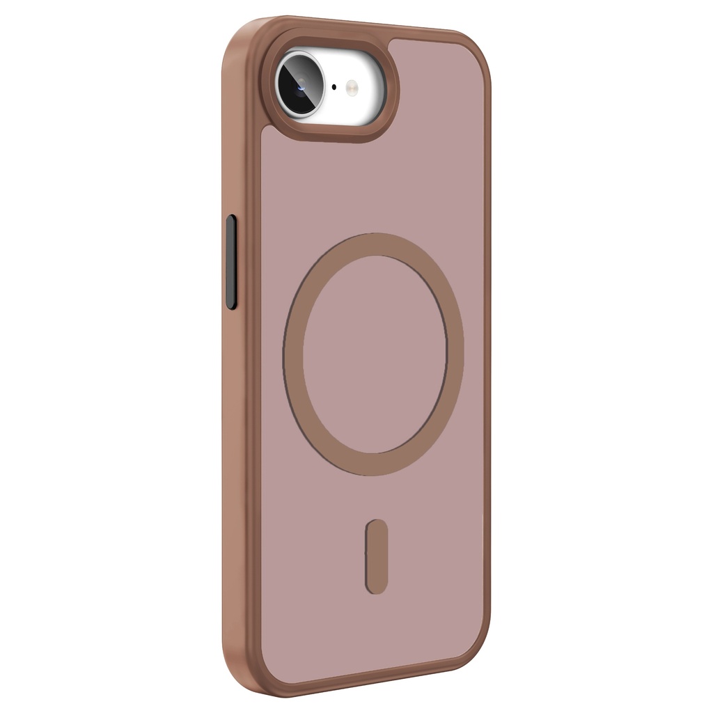 Apple iPhone 16E Uyumlu Kılıf M-safe Şarj Özellikli Mat Arka Yüzey Zore Sio Kapak - 13