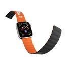 Apple Watch 7 45mm Uyumlu Kordon Youngkit Classical Magnetik Tak Çıkar Silikon Strap Kayış - 1