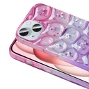 Apple iPhone 15 Uyumlu Kılıf Simli 3D Desenli Zore Hacar Kapak - 6