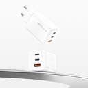 Recci RC85E GaN Teknolojili Hızlı Şarj Başlığı USB-A to Type-C PD 67W Kablolu Şarj Seti - 1