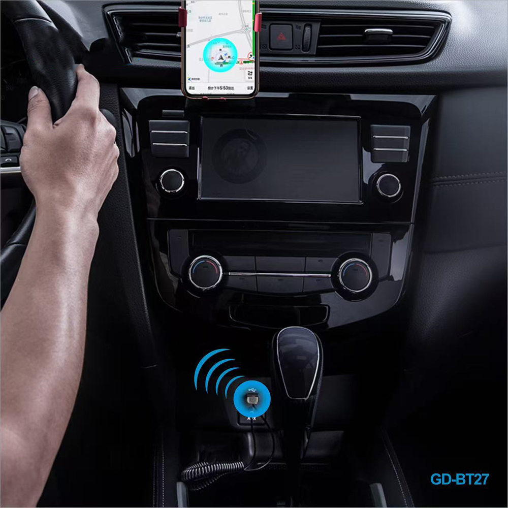 Go Des GD-BT27 Spiral Kablo Tasarımlı AUX Bluetooth 5.1 Adaptör - 2