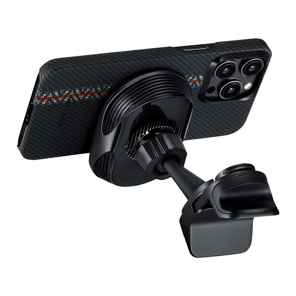 Pitaka MagEZ Pro 2 Magsafe Şarj Özellikli Qi2 Tesla Model Y ve Model 3 Uyumlu Aramid Fiber Araç Telefon Tutucu - 10