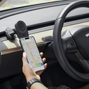 Pitaka MagEZ Pro 2 Magsafe Şarj Özellikli Qi2 Tesla Model Y ve Model 3 Uyumlu Aramid Fiber Araç Telefon Tutucu - 18