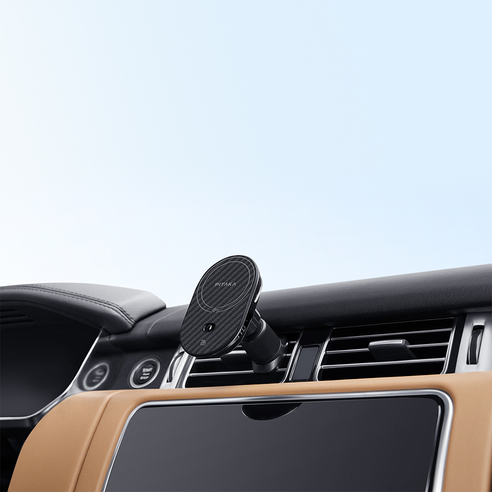 Pitaka MagEZ Pro 2 Magsafe Şarj Özellikli Qi2 Aramid Fiber Araç Telefon Tutucu - 18