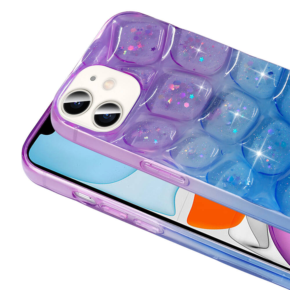 Apple iPhone 11 Uyumlu Kılıf Simli 3D Desenli Zore Hacar Kapak - 1