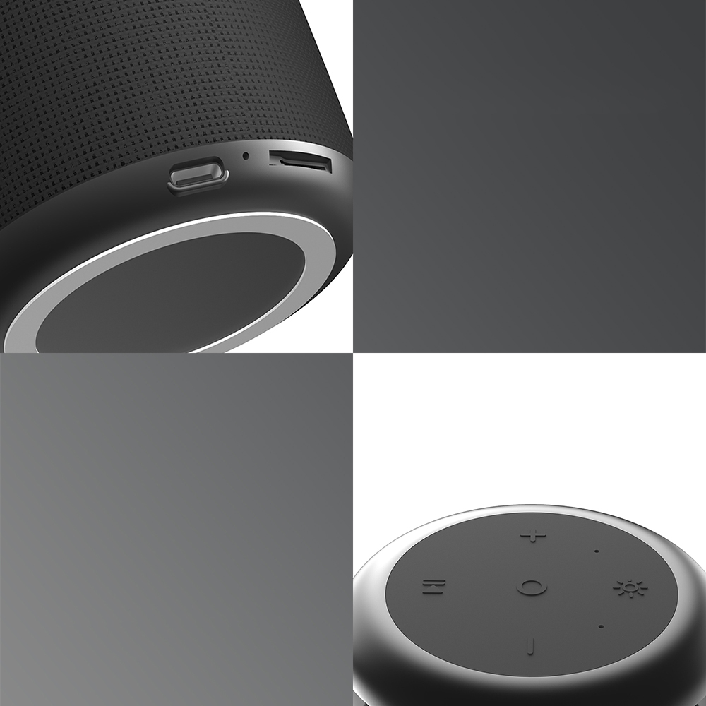 Lenyes S217 RGB Işıklı Karaoke Mikrofonlu Bluetooth Speaker Hoparlör v5.3 - 1