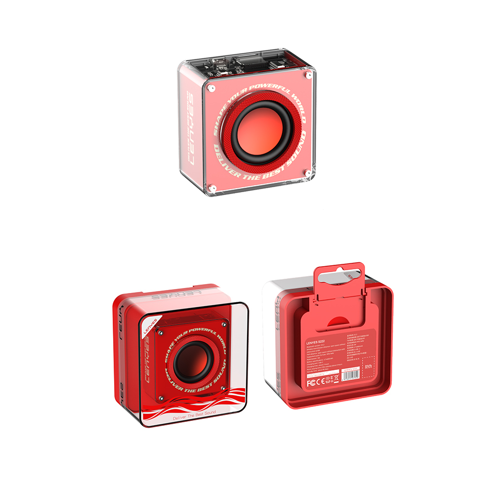 Lenyes S222 Mini TWS Kablosuz Bluetooth Hoparlör v5.3 5W - 6