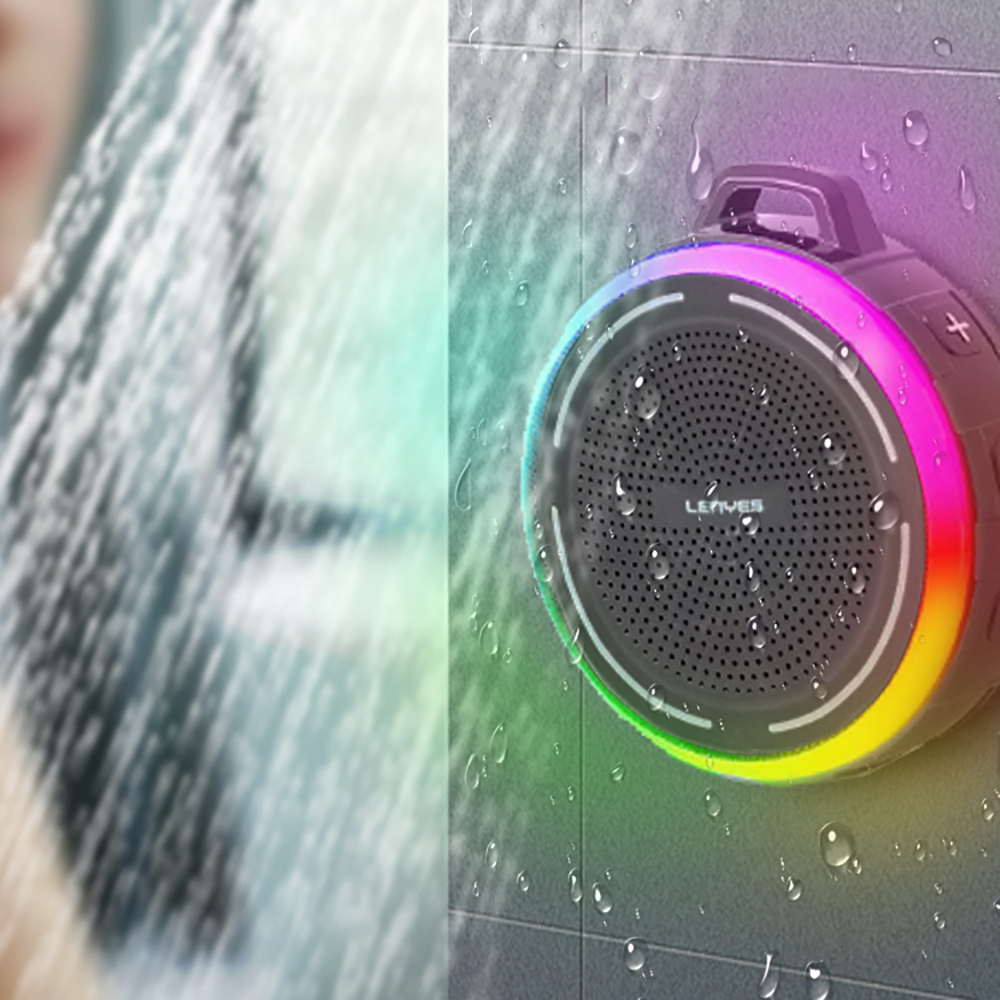 Lenyes S223 RGB Işıklı Askı Aparatlı Mini Bluetooth Speaker Hoparlör v5.3 - 3