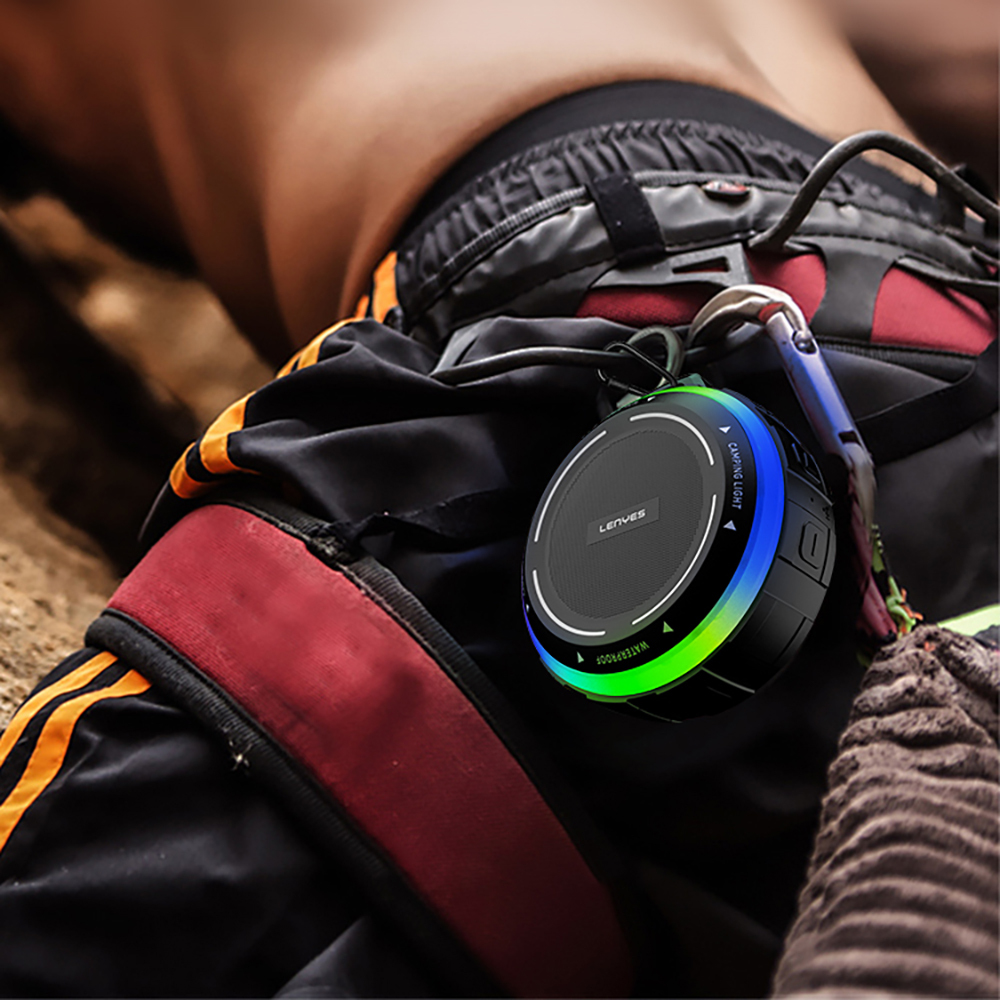 Lenyes S223 RGB Işıklı Askı Aparatlı Mini Bluetooth Speaker Hoparlör v5.3 - 4