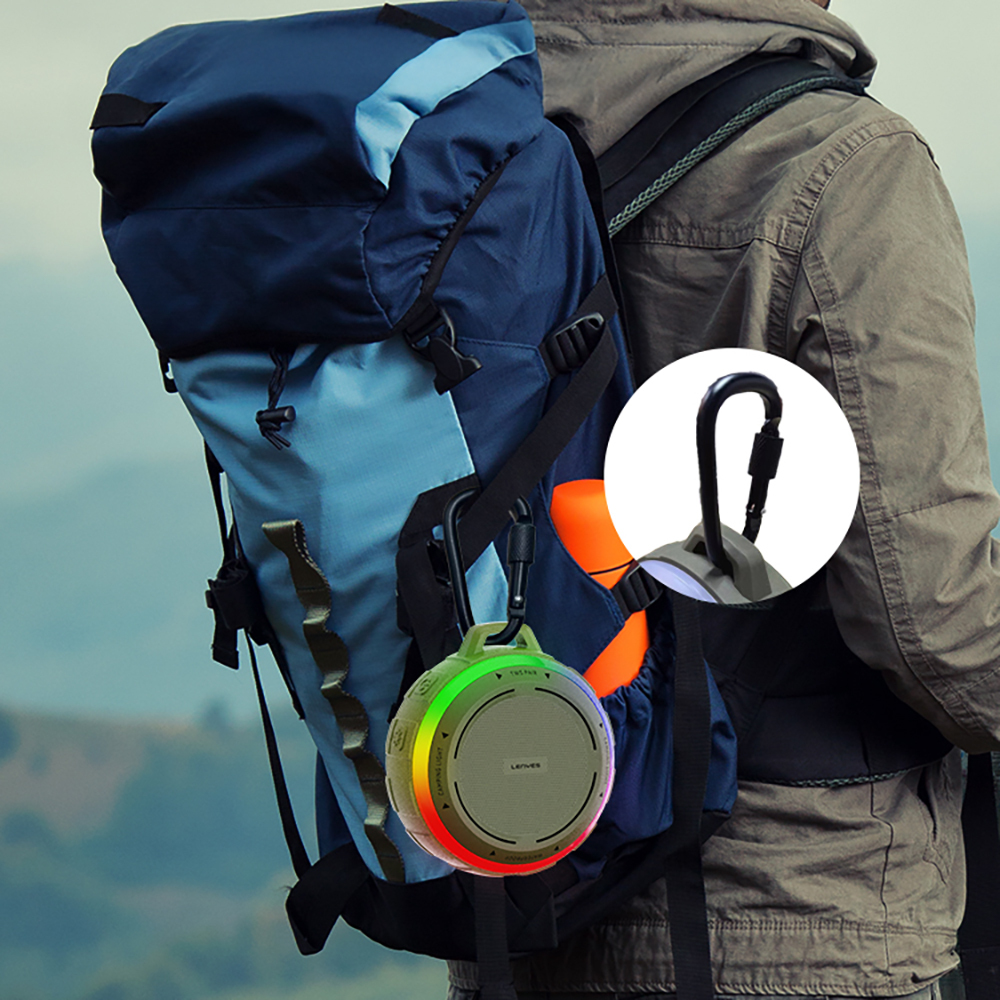 Lenyes S223 RGB Işıklı Askı Aparatlı Mini Bluetooth Speaker Hoparlör v5.3 - 11