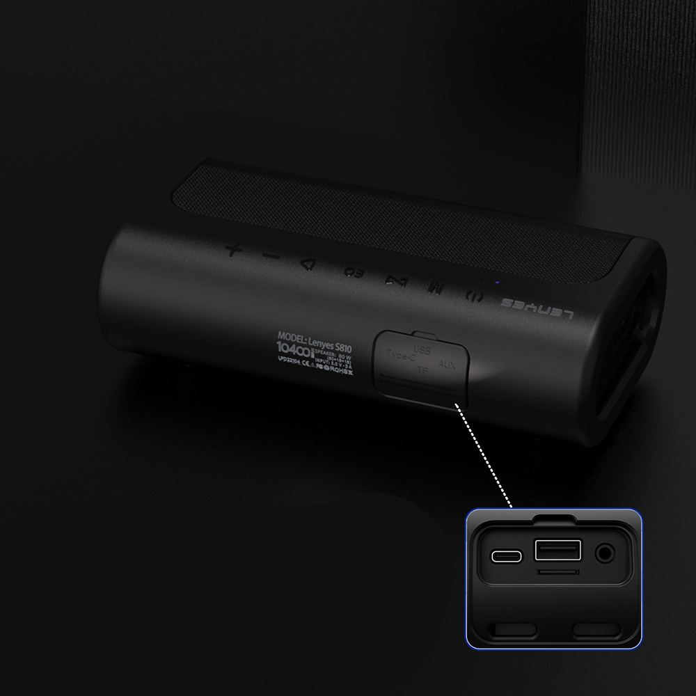 Lenyes S810 TWS Bluetooth Speaker Hoparlör v5.0 - 2