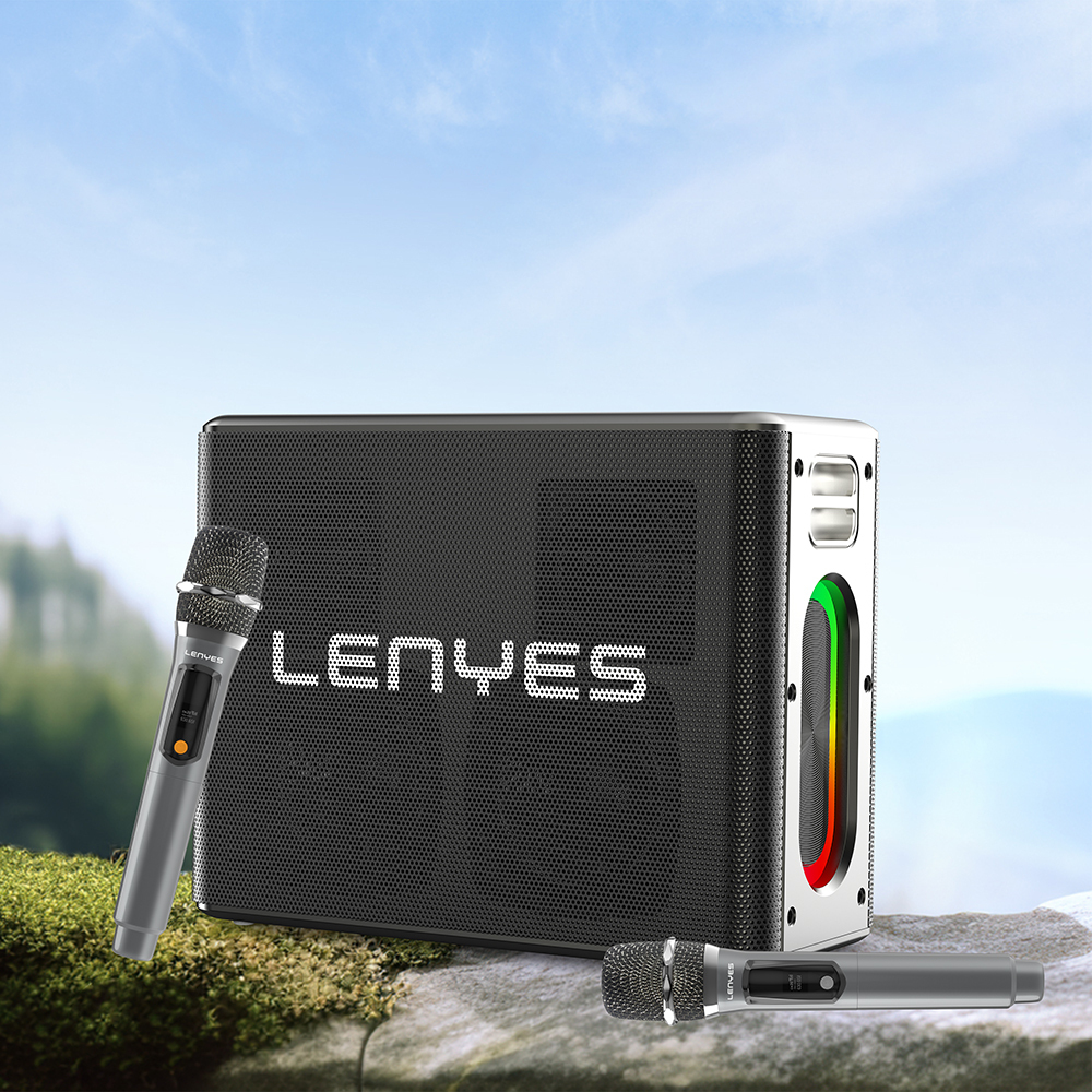 Lenyes S861 12.000mAh Powerbank Özellikli Çift Mikrofonlu Bluetooth Speaker Hoparlör v5.0 - 1