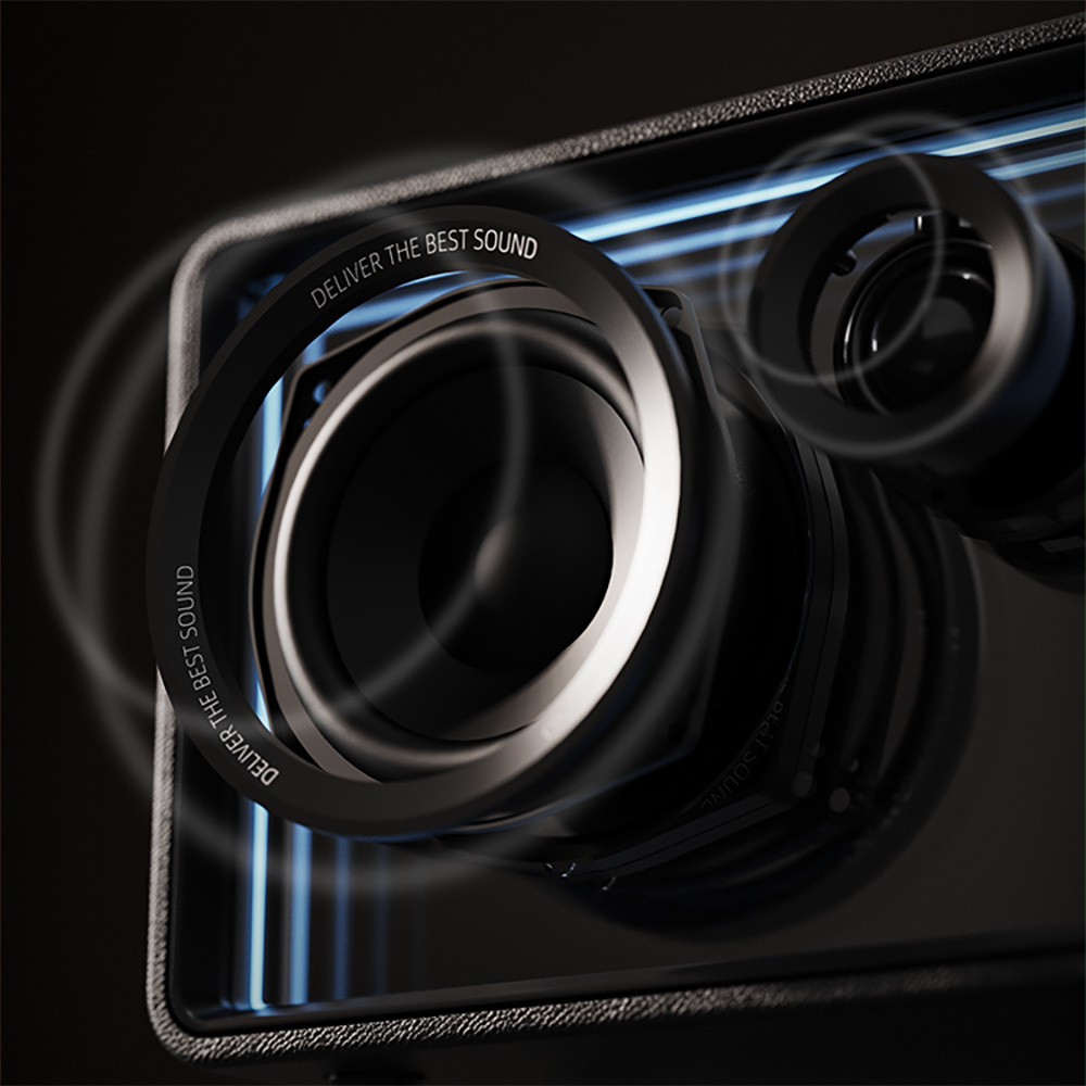 Lenyes S862 Su Geçirmez Mikrofonlu Çoklu Giriş Karaoke Bluetooth Hoparlör v5.3 120W - 2