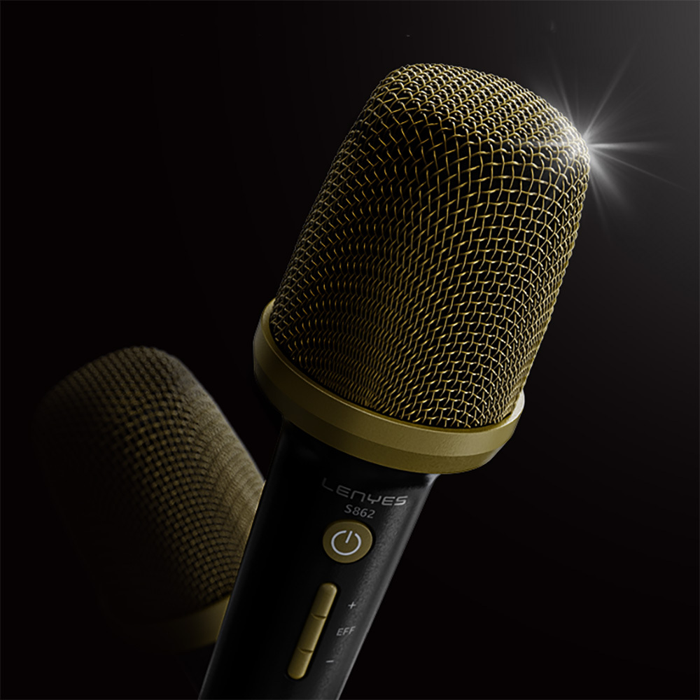 Lenyes S862 Su Geçirmez Mikrofonlu Çoklu Giriş Karaoke Bluetooth Hoparlör v5.3 120W - 4