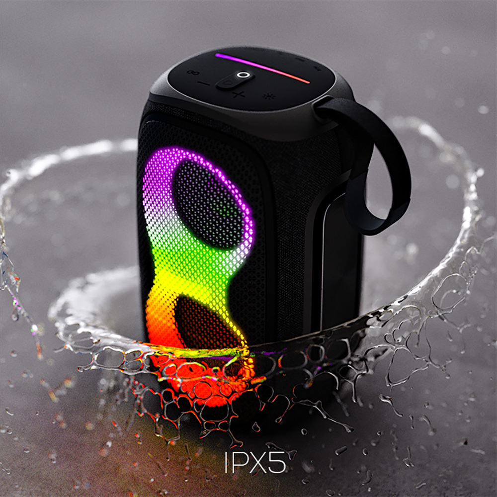 Lenyes S865 Luminous Serisi Su Geçirmez Çoklu Giriş RGB Işıklı TWS Bluetooth Hoparlör v5.3 40W - 2