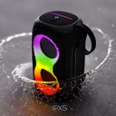 Lenyes S865 Luminous Serisi Su Geçirmez Çoklu Giriş RGB Işıklı TWS Bluetooth Hoparlör v5.3 40W - 2