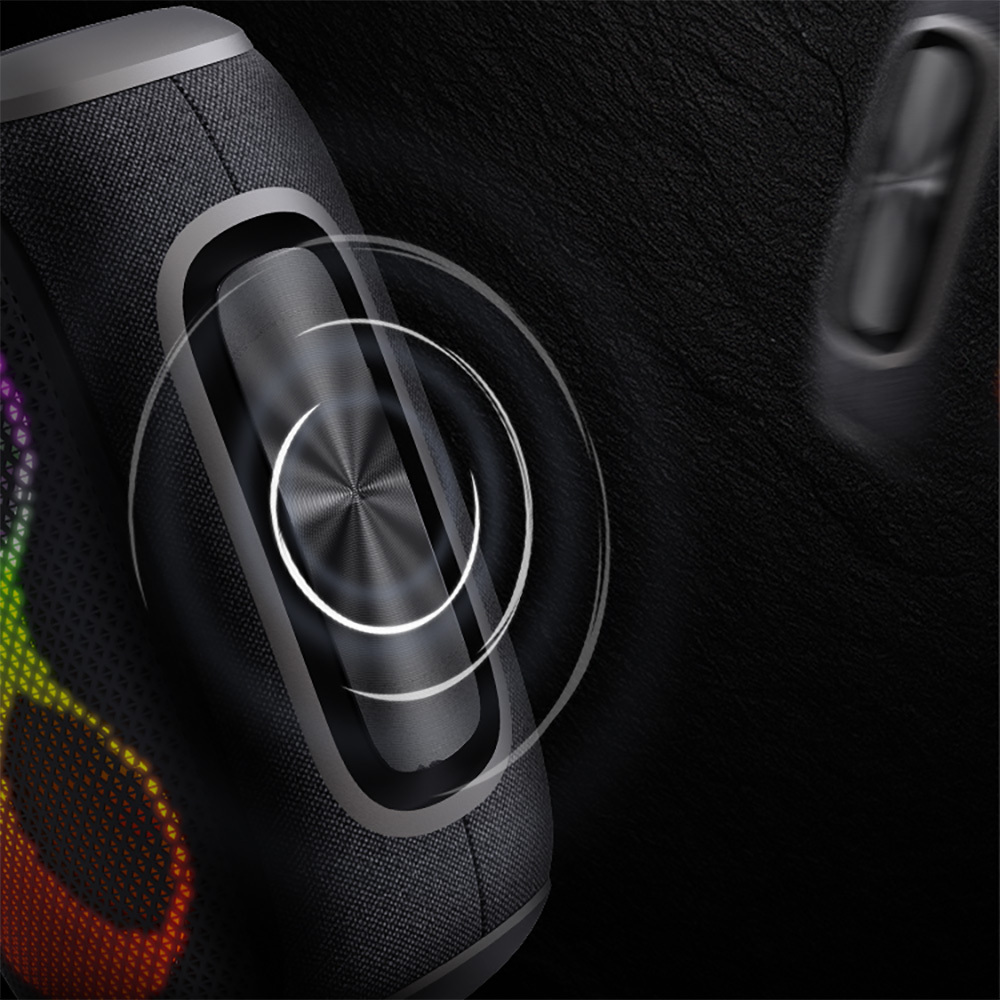 Lenyes S865 Luminous Serisi Su Geçirmez Çoklu Giriş RGB Işıklı TWS Bluetooth Hoparlör v5.3 40W - 5