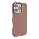 Apple iPhone 16 Pro Uyumlu Kılıf Wiwu DCC-208 Magsafe Şarj Özellikli Kamera Standlı Aramid Fiber Tasarım Kevlar Kapak - 17