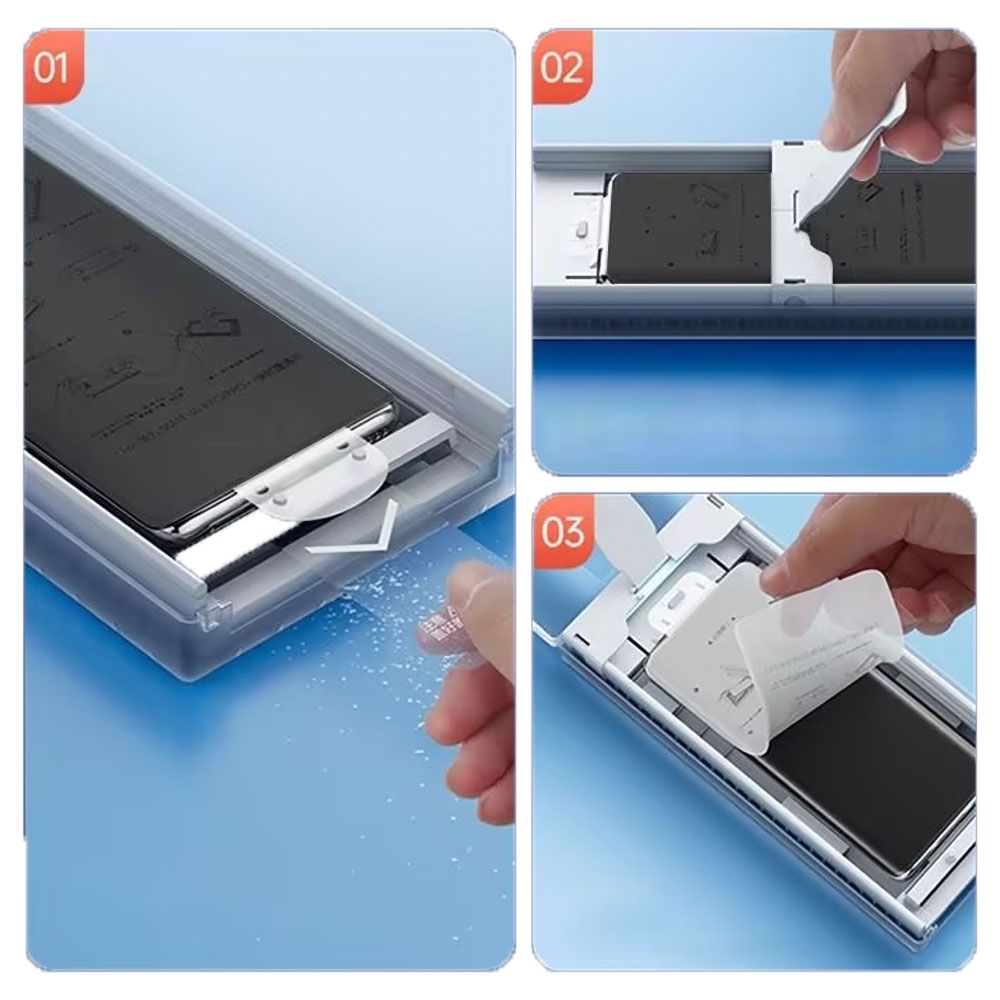 Samsung Galaxy S25 Ultra Uyumlu Zore Kolay Uygulama Aparatlı Privacy Easy Body Hayalet Ekran Koruyucu - 11