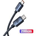 Baseus Crystal Shine 100W Type-C to Type-C 2m – MacBook, iPhone 15/16, Android, Telefon, Tablet ve Laptop Şarj Data Kablosu
