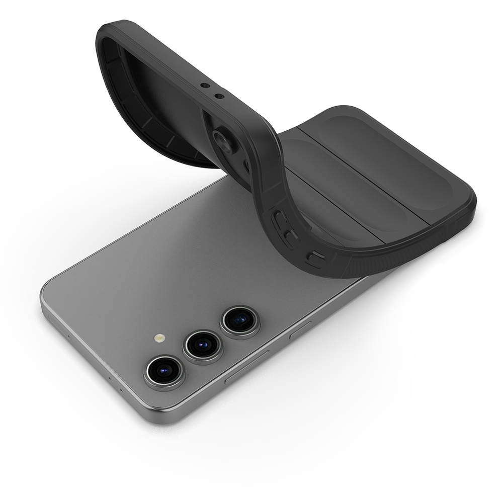 Samsung Galaxy S24 FE Uyumlu Kılıf Esnek TPU Oyuklu Arka Yüzey Tasarımlı Zore Etnik Silikon Kapak - 1