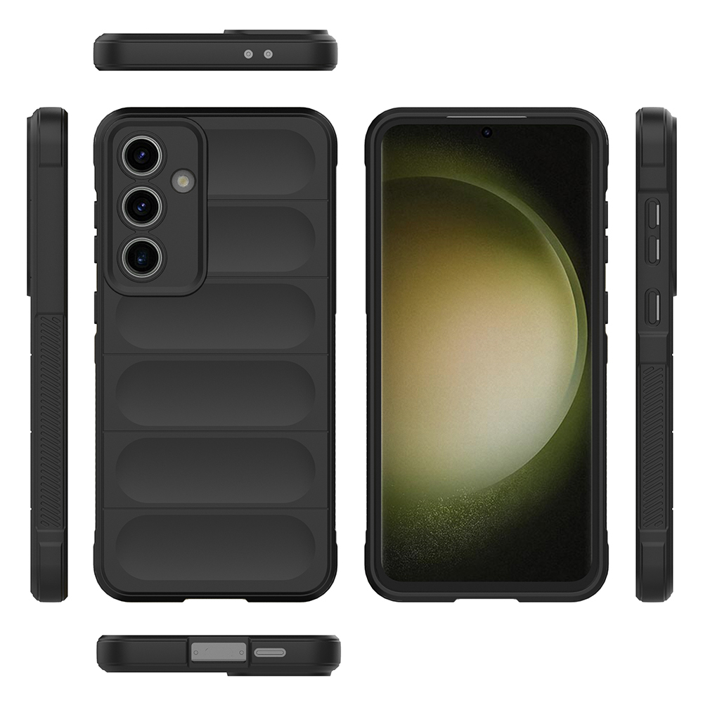 Samsung Galaxy S24 FE Uyumlu Kılıf Esnek TPU Oyuklu Arka Yüzey Tasarımlı Zore Etnik Silikon Kapak - 8