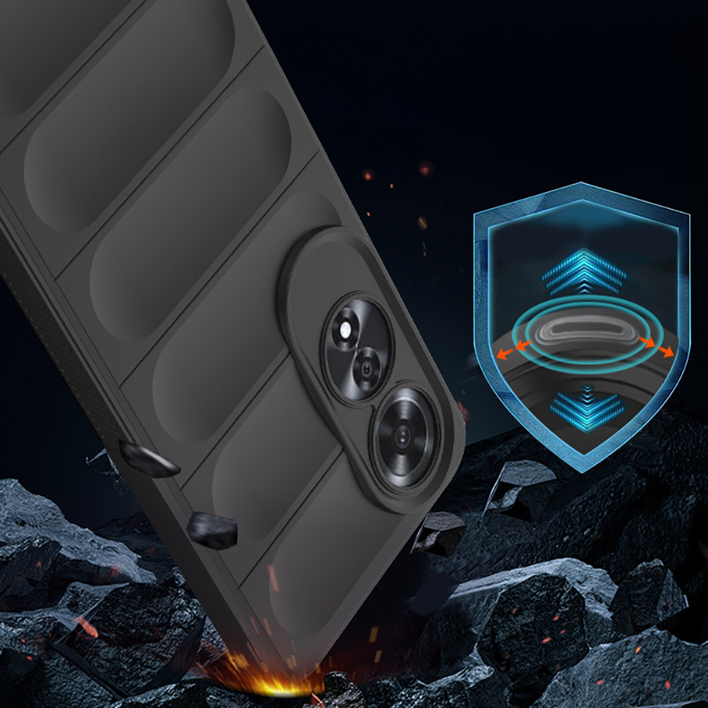 Oppo A60 Uyumlu Kılıf Esnek TPU Oyuklu Arka Yüzey Tasarımlı Zore Etnik Silikon Kapak - 4