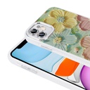 Apple iPhone 11 Uyumlu Kılıf Çiçek Desenli Parlak Taşlı Sert Silikon Zore Garden Kapak - 3