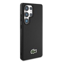 Samsung Galaxy S25 Ultra Uyumlu Kılıf Lacoste Orjinal Lisanslı PU Pike Desenli Arka Yüzey İkonik Timsah Dokuma Logolu Kapak - 10