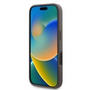 Apple iPhone 16 Uyumlu Kılıf Guess Orjinal Lisanslı PU Deri Taşlı Üçgen Logo 4G Desenli Strass Kapak - 6
