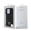 Apple iPhone 15 Pro Max Uyumlu Kılıf Guess Orjinal Lisanslı Magsafe Şarj Özellikli Sıcak Baskılı Üçgen Logolu PU Deri Peony Kapak - 14