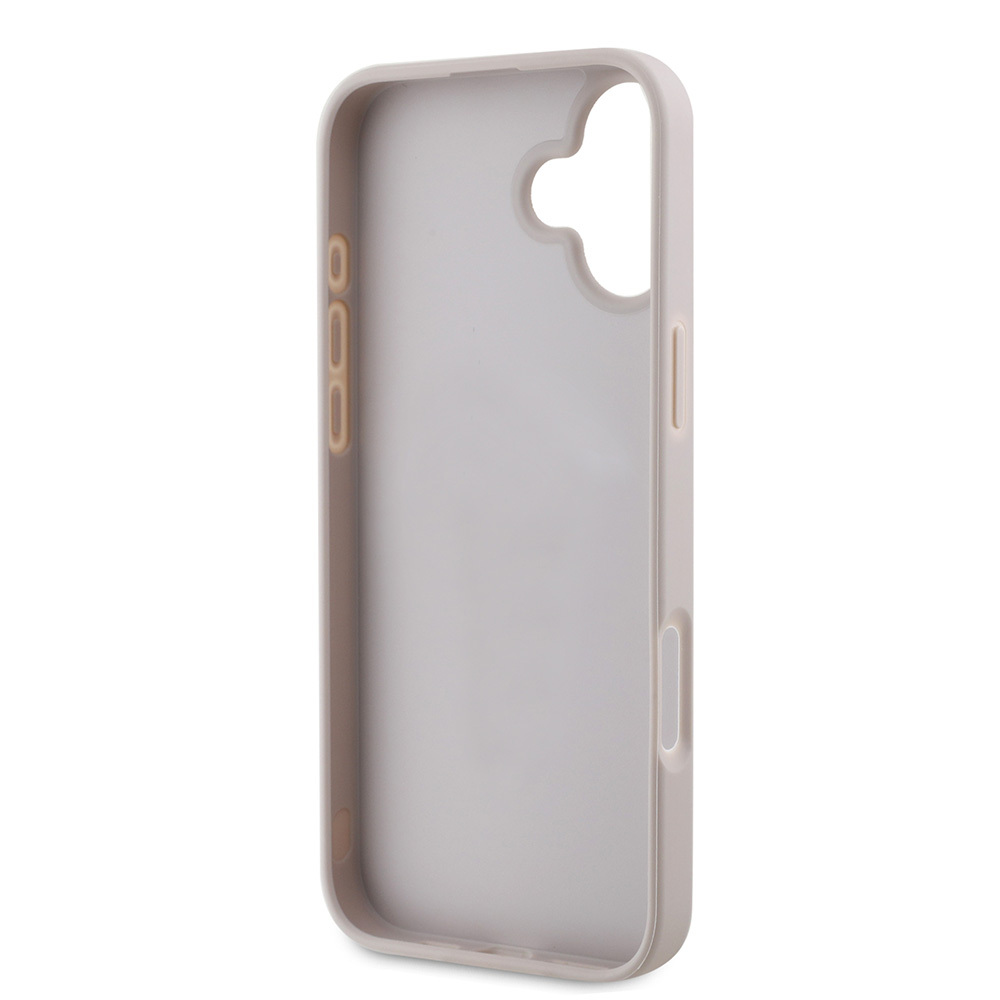Apple iPhone 16 Uyumlu Kılıf Guess Orjinal Lisanslı PU Deri Şerit Logo Dizaynlı Kapak - 13