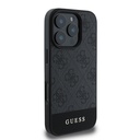 Apple iPhone 16 Pro Max Uyumlu Kılıf Guess Orjinal Lisanslı PU Deri Şerit Logo Dizaynlı Kapak - 2