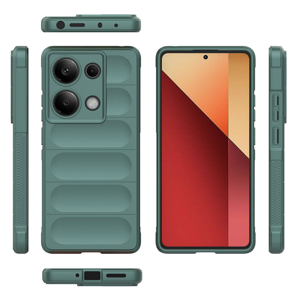 Redmi Note 13 Pro 4G Kılıf Esnek TPU Oyuklu Arka Yüzey Tasarımlı Zore Etnik Silikon Kapak - 36